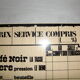 Plaque décorative "Prix service compris"