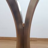 Rare 1970s round glass table