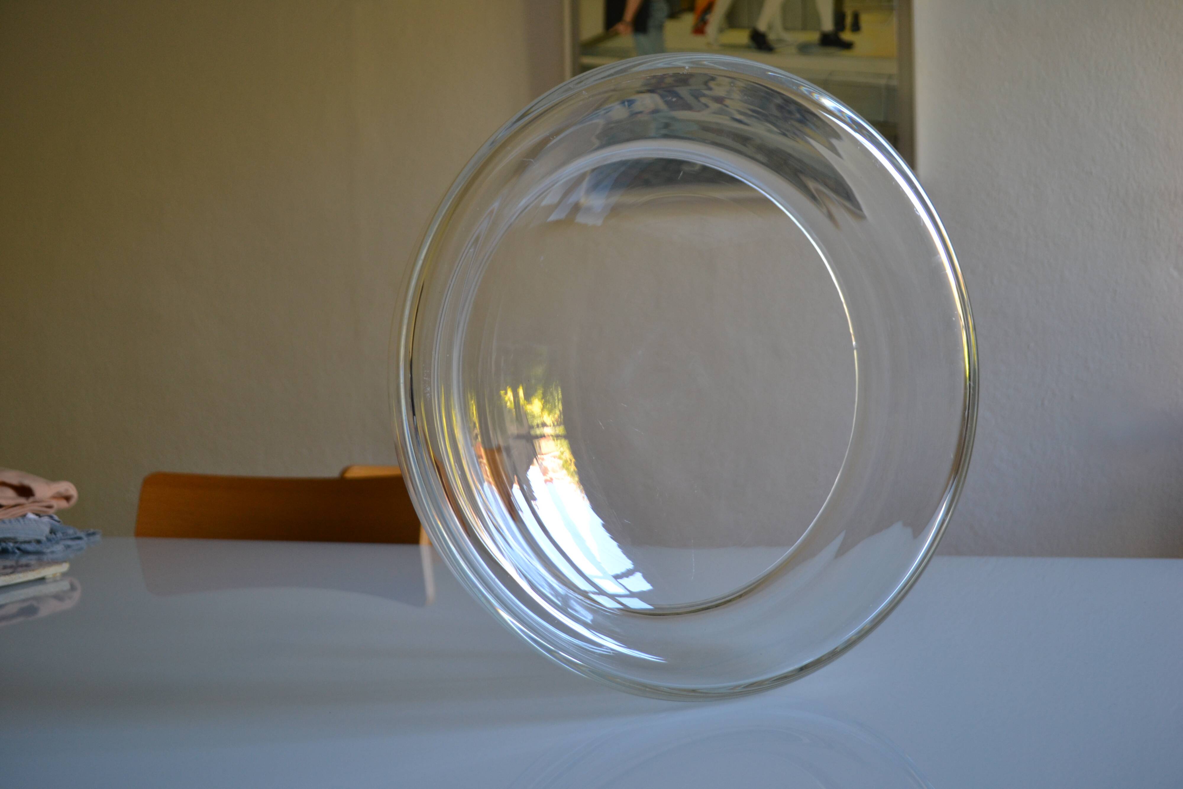 vide poche en verre soufflé, Murano Italy vers 1970 D : 35 cm