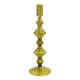 80s Amber Glass Candle Holder