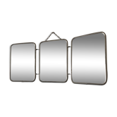 Mirror triptych gooseberries barber 20x49cm vintage 1950