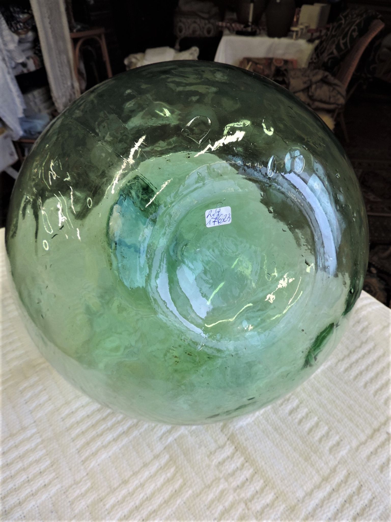 Dame-Jeanne or old glass bottle