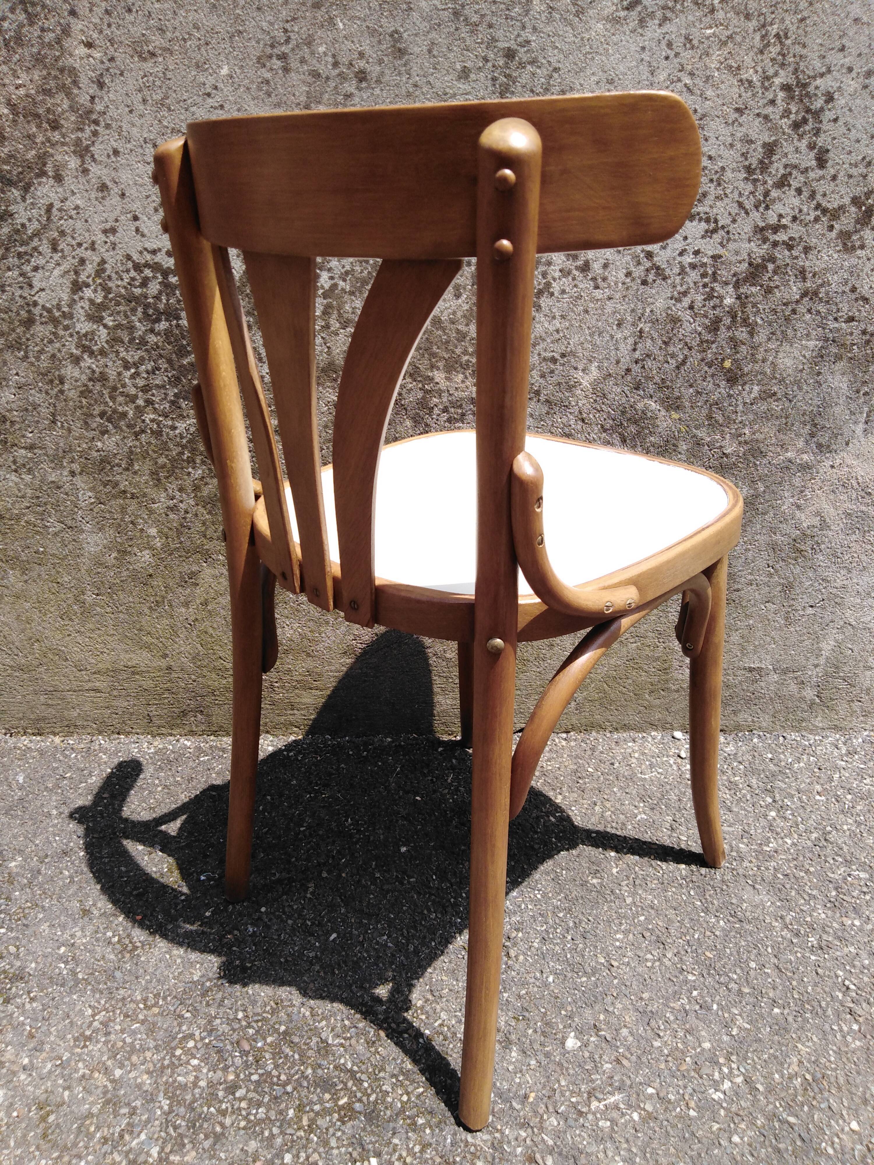 5 vintage bistro chairs