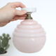 Clichy glass plafonnier ball on pedestal