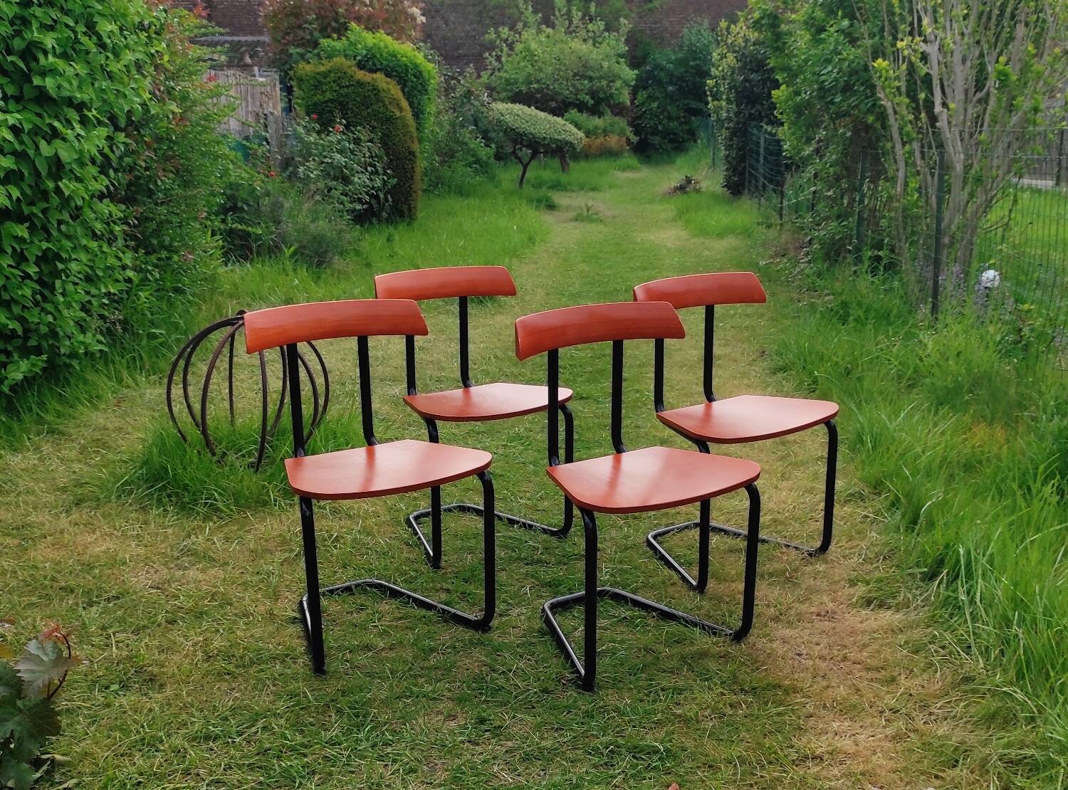 Set of four vintage chairs