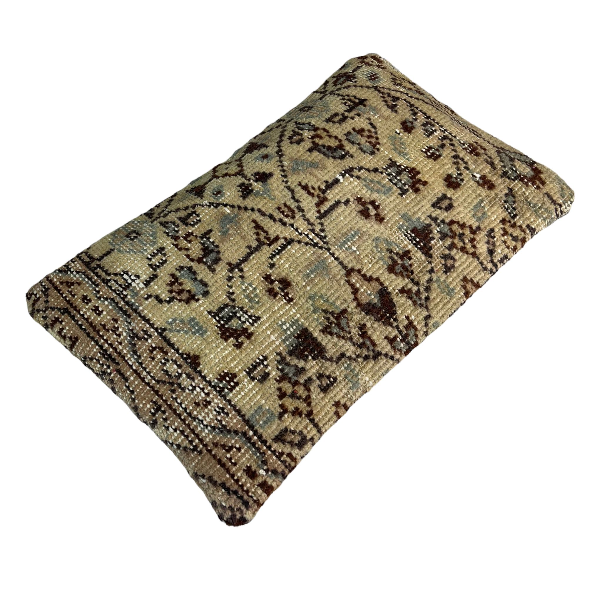 Housse de coussin de tapis turc vintage 30 x 50 cm