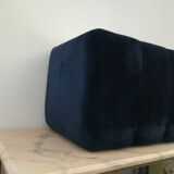 Velvet coffee table, mirror top