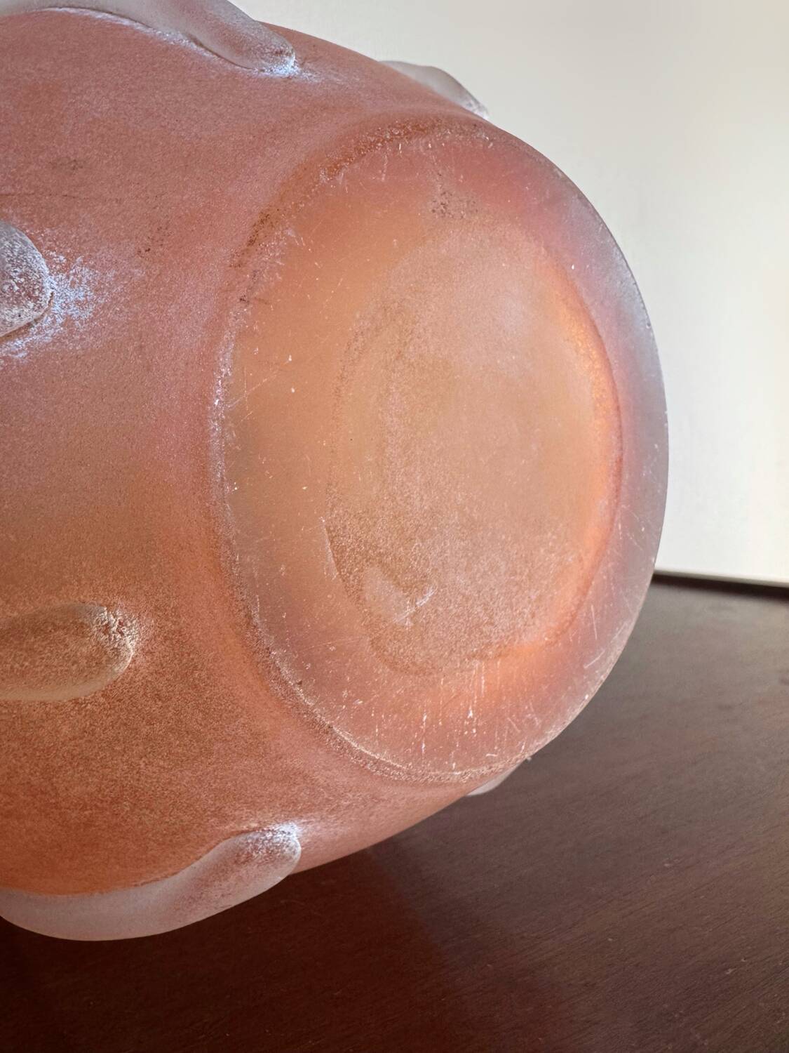 Murano Scavo glass paste vase antique