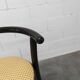 Pair of Baumann stools model Dialog in black and yellow and blue faux leather 1990
