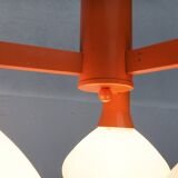 Orange Vintage Space Age Pendant Lamp