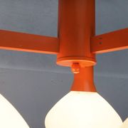 Orange Vintage Space Age Pendant Lamp