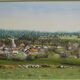 Eliane lienard (xxth century) pastel "landscape of rantechaux in the doubs" signed lower right