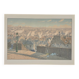 Lithograph by Henri Rivière, Parisian Landscapes, Paris seen from Montmartre