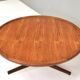 Vintage Dutch round coffee table in teak by Martin Visser for Spectrum, 1960s