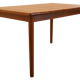 Vintage mid century modern KS Denmark rectangular teak extendable dining table 'Marbjerg'