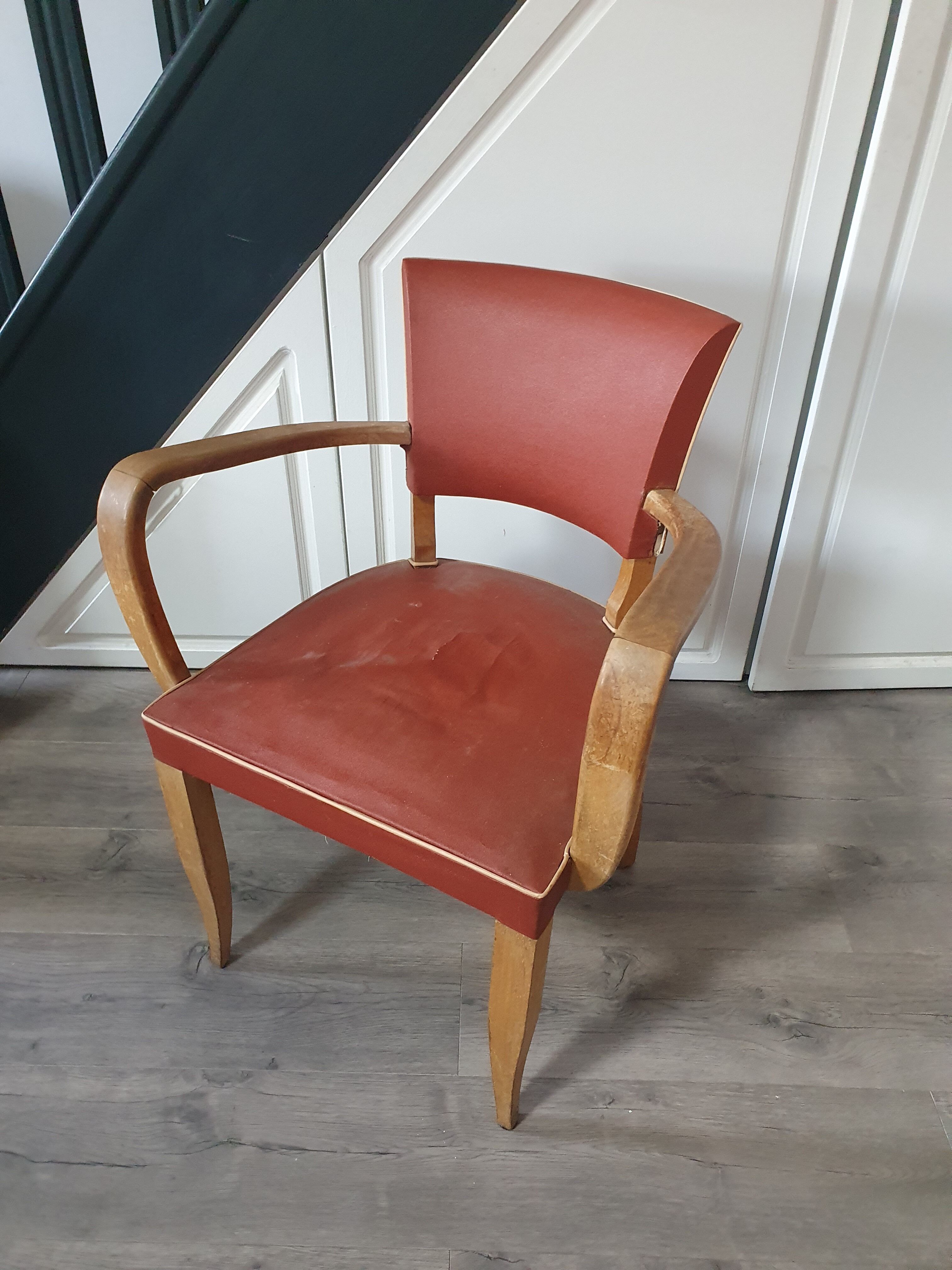 Vintage wooden armchair