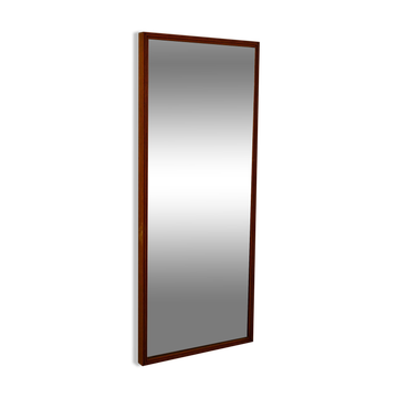 Scandinavian vintage teak mirror, 1950s