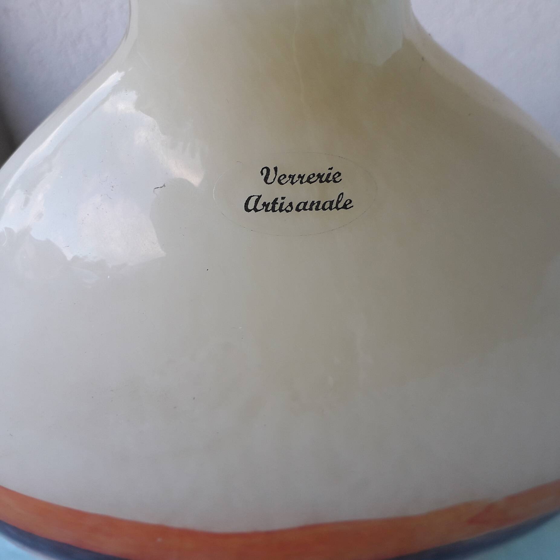 Handcrafted glass vase