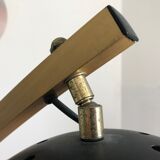 Arc floor lamp gilded stretch 70s