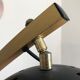 Arc floor lamp gilded stretch 70s
