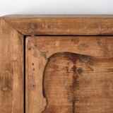 Haut buffet ancien en bois de pin (vers 1920)