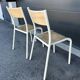 Paire de chaise Mullca 510 version beige et naturel