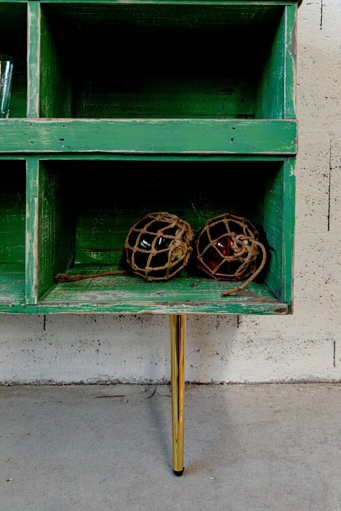 Workshop furniture – with green lockers