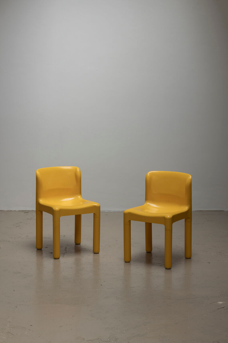 Chairs model 4875 by Carlo Bartoli for Kartell, 1970s, set of 10