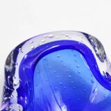 Cendrier en verre bullé Murano