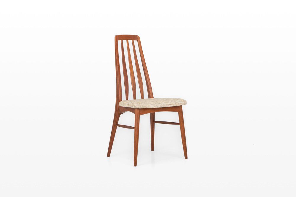 Vintage Eva dining chairs by Niels Koefoed for Koefoeds Hornslet, 1960s, set of 12