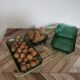 Arcoroc Emerald green and gold aperitif tray