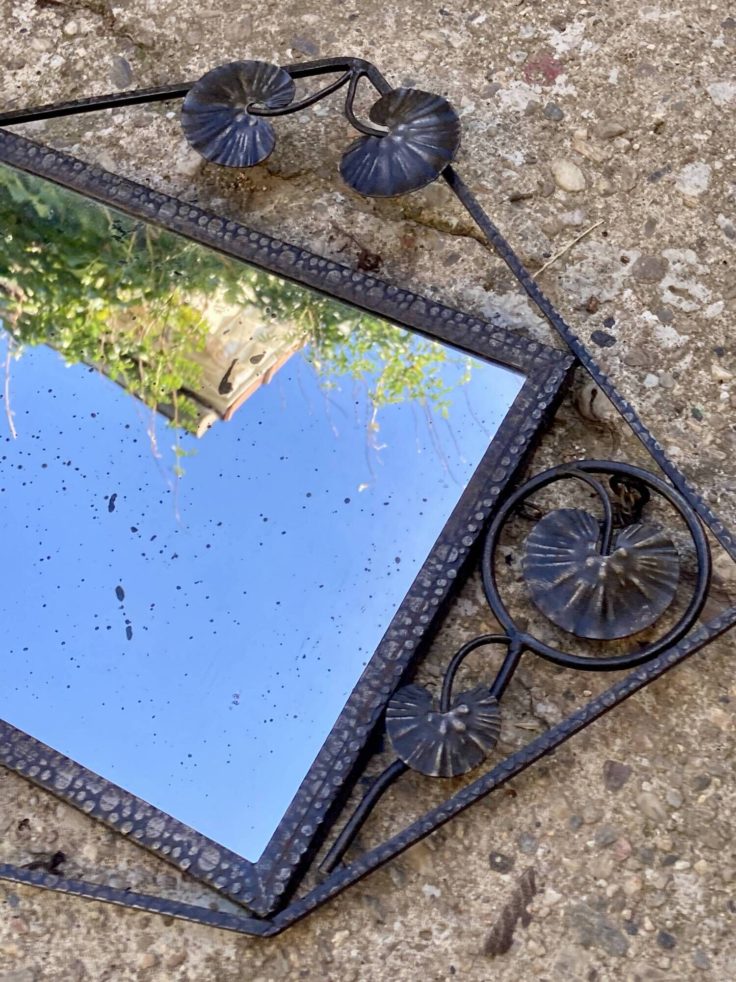 Art Deco mirror - wrought iron