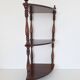 1970s wooden corner shelf