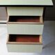 vintage desk tray & drawers formica yellow serin