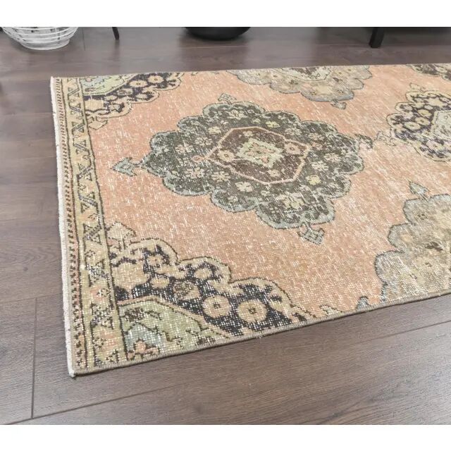 Turkish Oushak wool runner 91x305