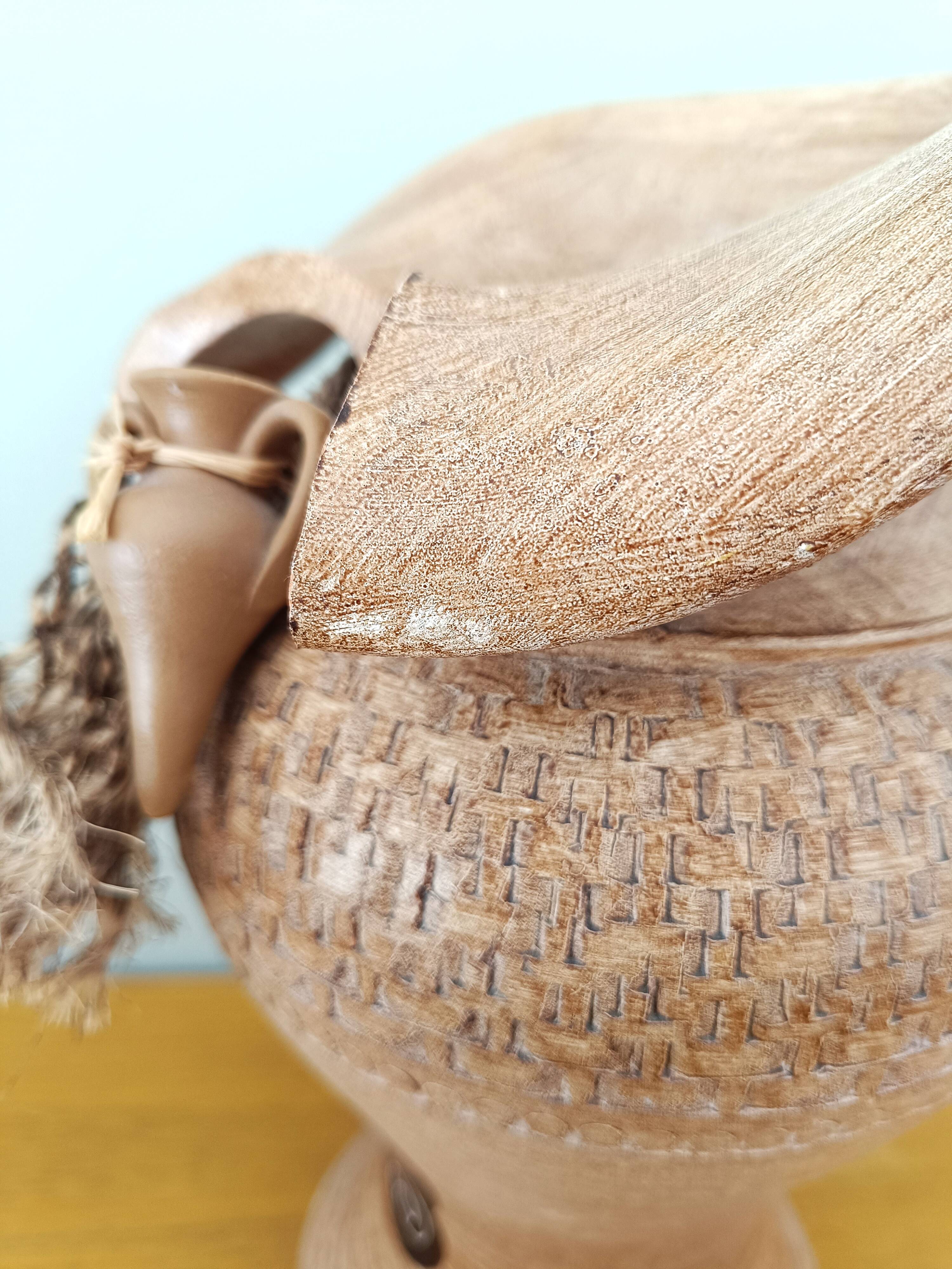 Decorative terracotta vase