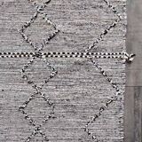 Black Berber carpet zanafi 100x150 cm