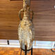 Genuine Roman amphora from marine excavation with its forged iron base.