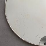 Art Deco top silver metal and mirror