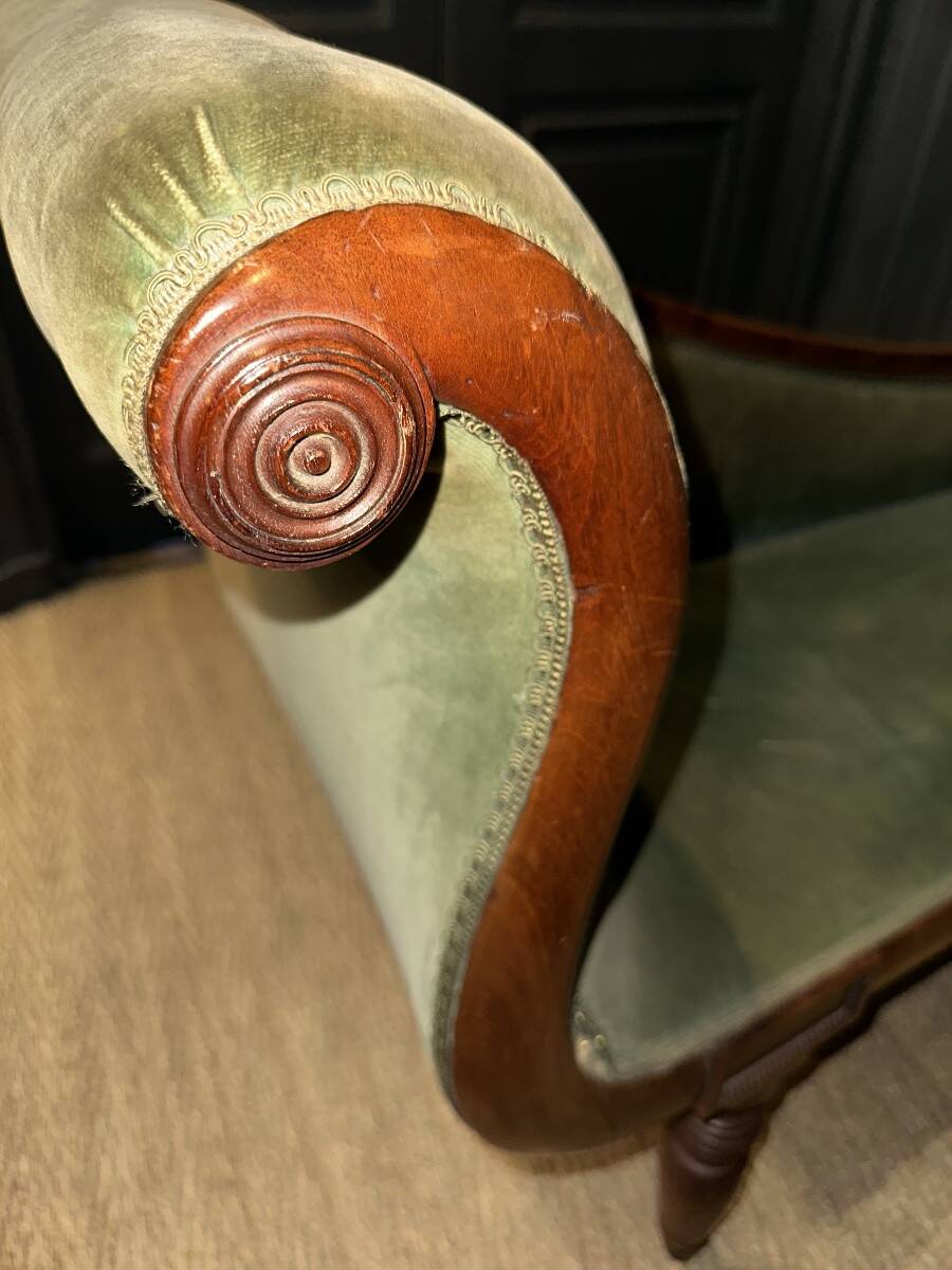 English mahogany daybed – 19th century