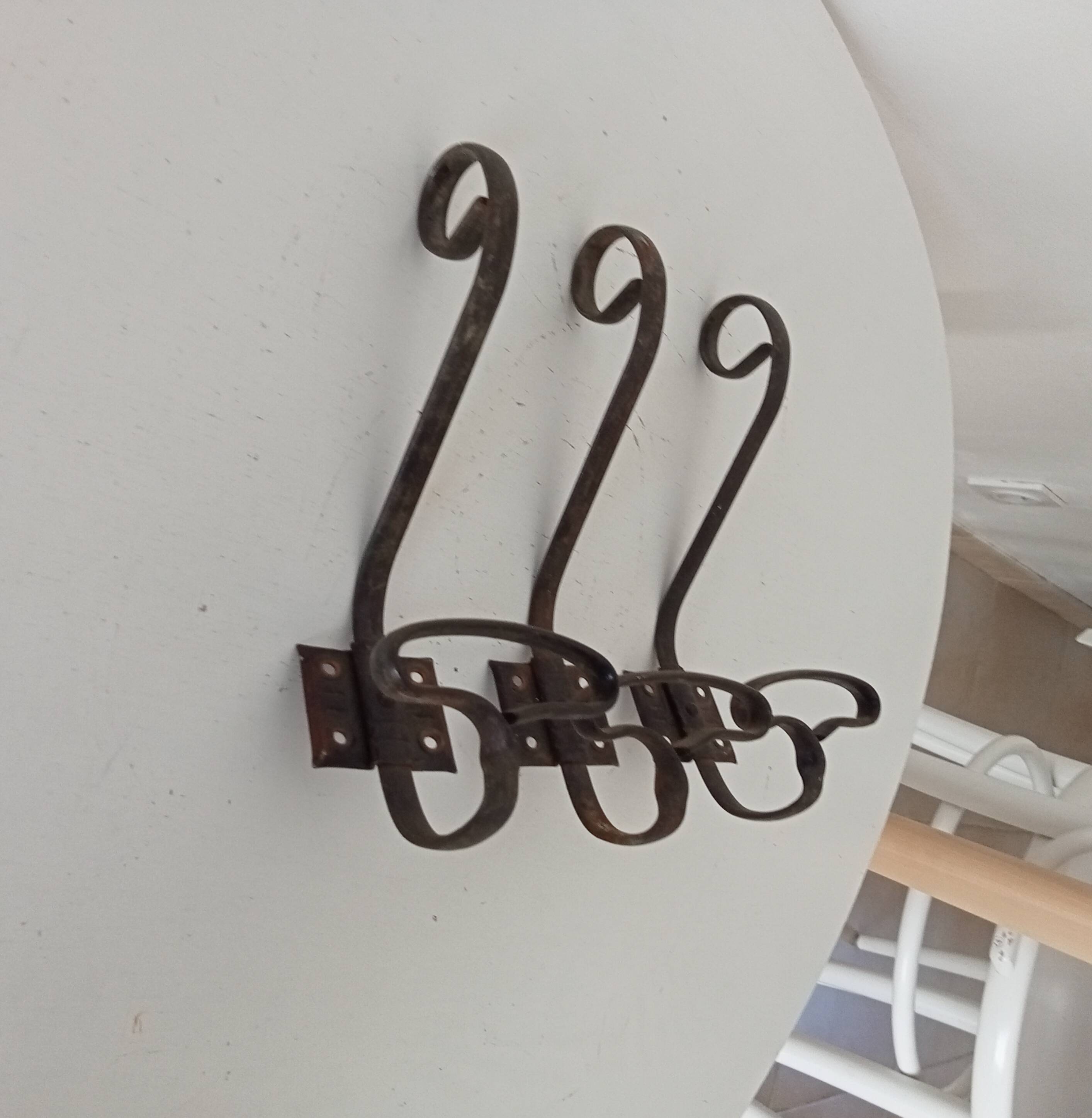 Set of 3 vintage coat hooks.