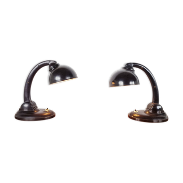 Pair of bakelite 11126 Table Lamps by Eric Kirkman Cole, 1930s