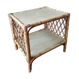 Bamboo rattan wooden coffee table