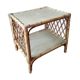 Table basse en bois rotin bambou