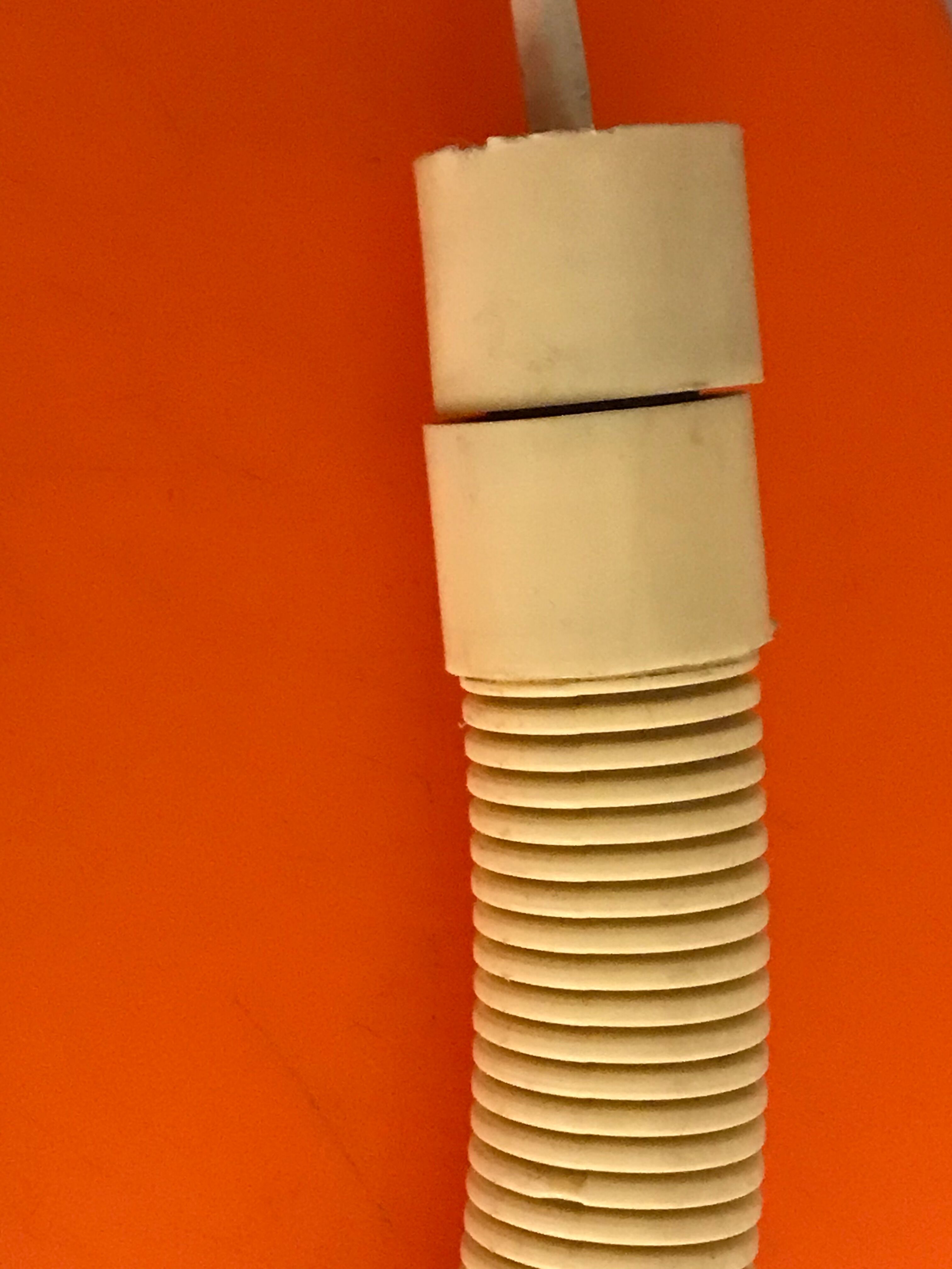 Hebi cream Snake lamp Isao Hosoe for Valenti 1970