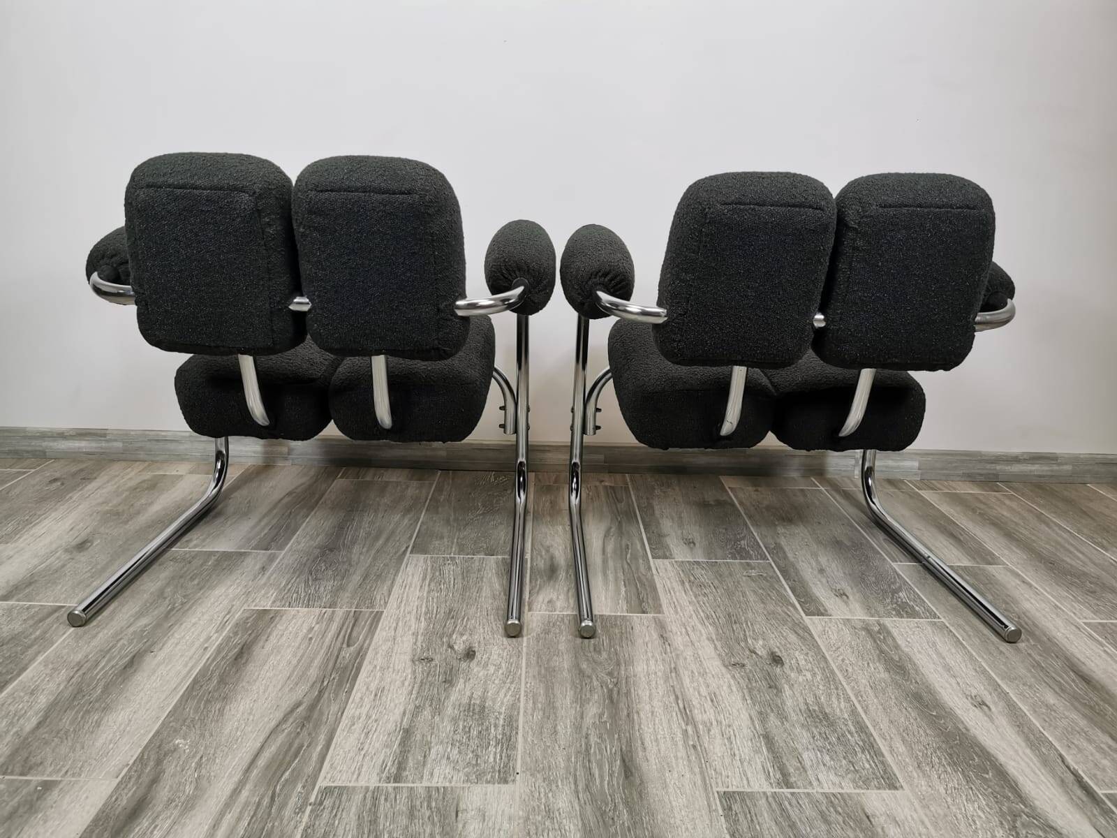 Mid-century restored armchairs