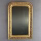 Gilded Mirror in Carved Wood, Louis-Philippe Style, 19th Century