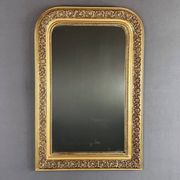 Gilded Mirror in Carved Wood, Louis-Philippe Style, 19th Century