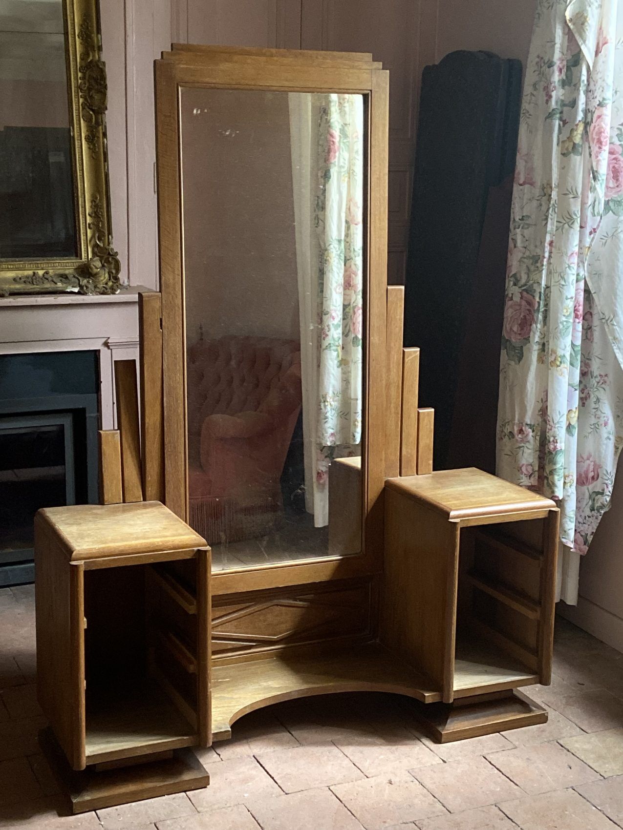 Art Deco dressing table in solid oak – 1920s/1930s