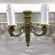 Set of 3 bronze wall lamps Louis XVI style